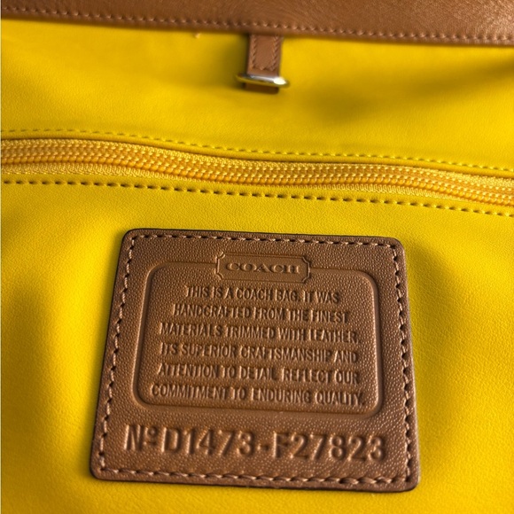 Coach Cognac Leather Charlie Tote Bag - Picture 16 of 16